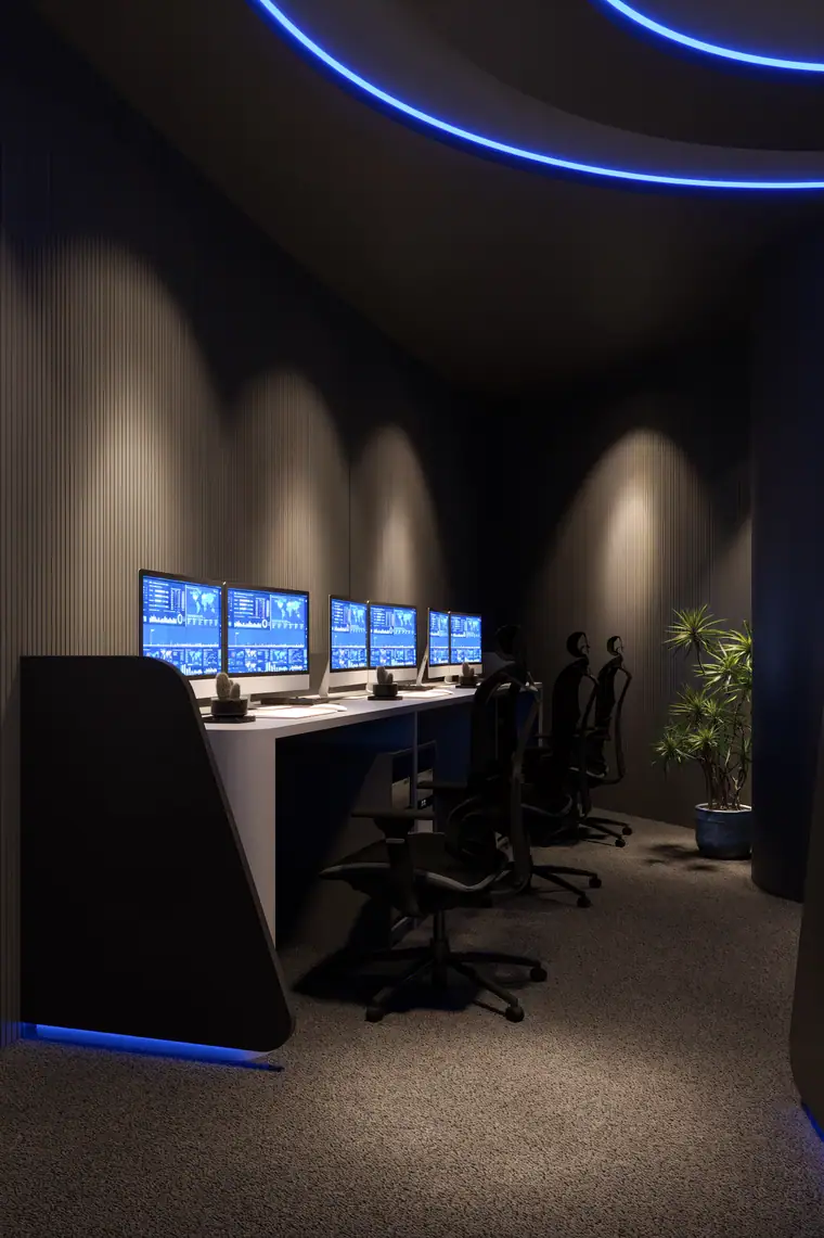Data Centre Operations Room, workplace interior by AGC in Al Wahda, Abu Dhabi, photo 2 of 4
