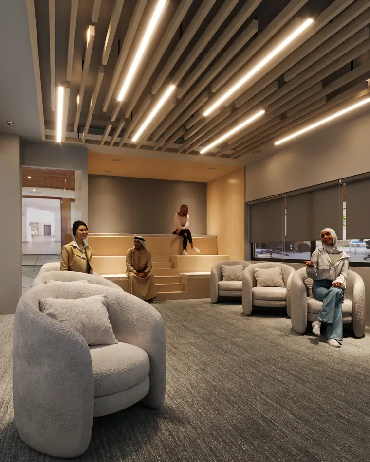 DCV Hameem Offices, workplace interior by AGC in Abu Dhabi, photo 6 of 7