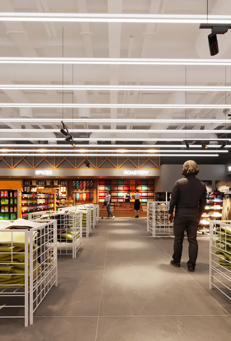 Jas Supermarket, retail interior by AGC in Abu Dhabi, photo 15 of 15