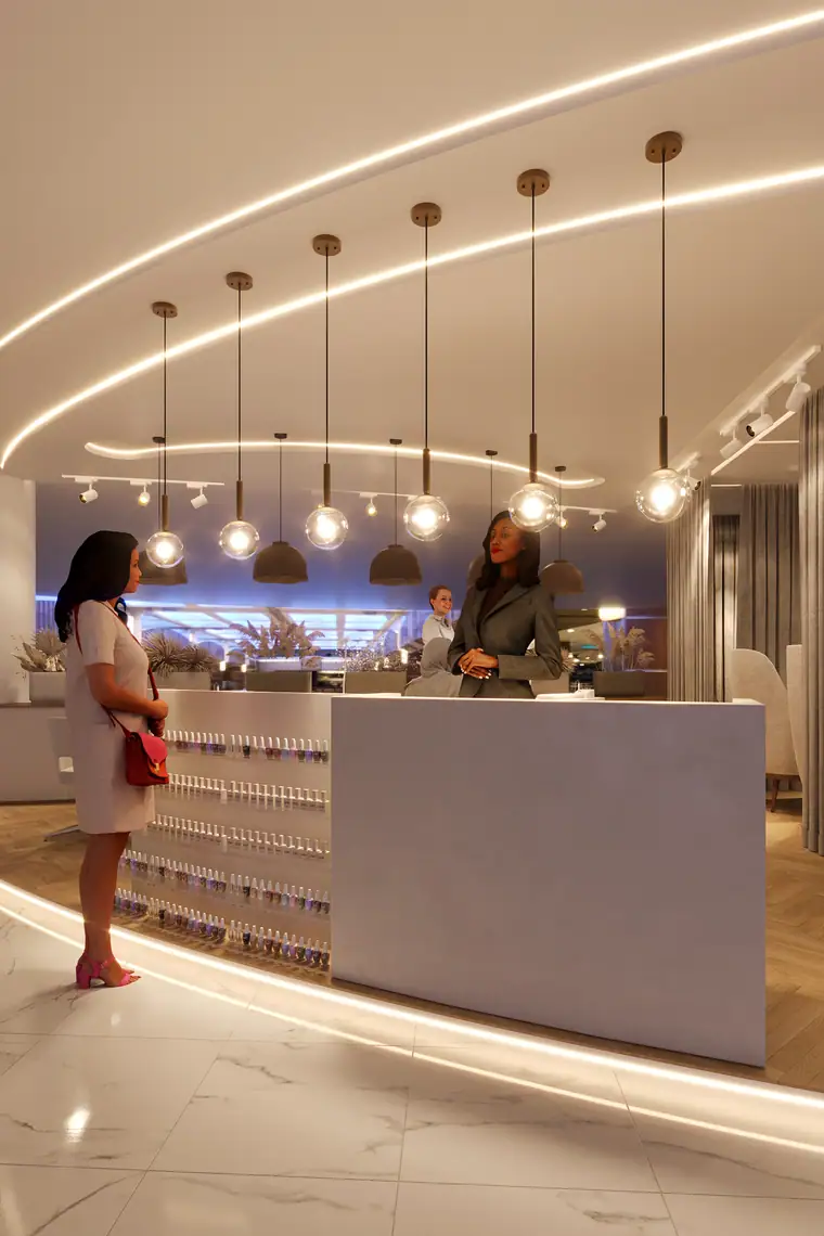 Beauty Kiosk, Al Wahda Mall, retail interior by AGC in Al Wahda Mall, Abu Dhabi, photo 2 of 4