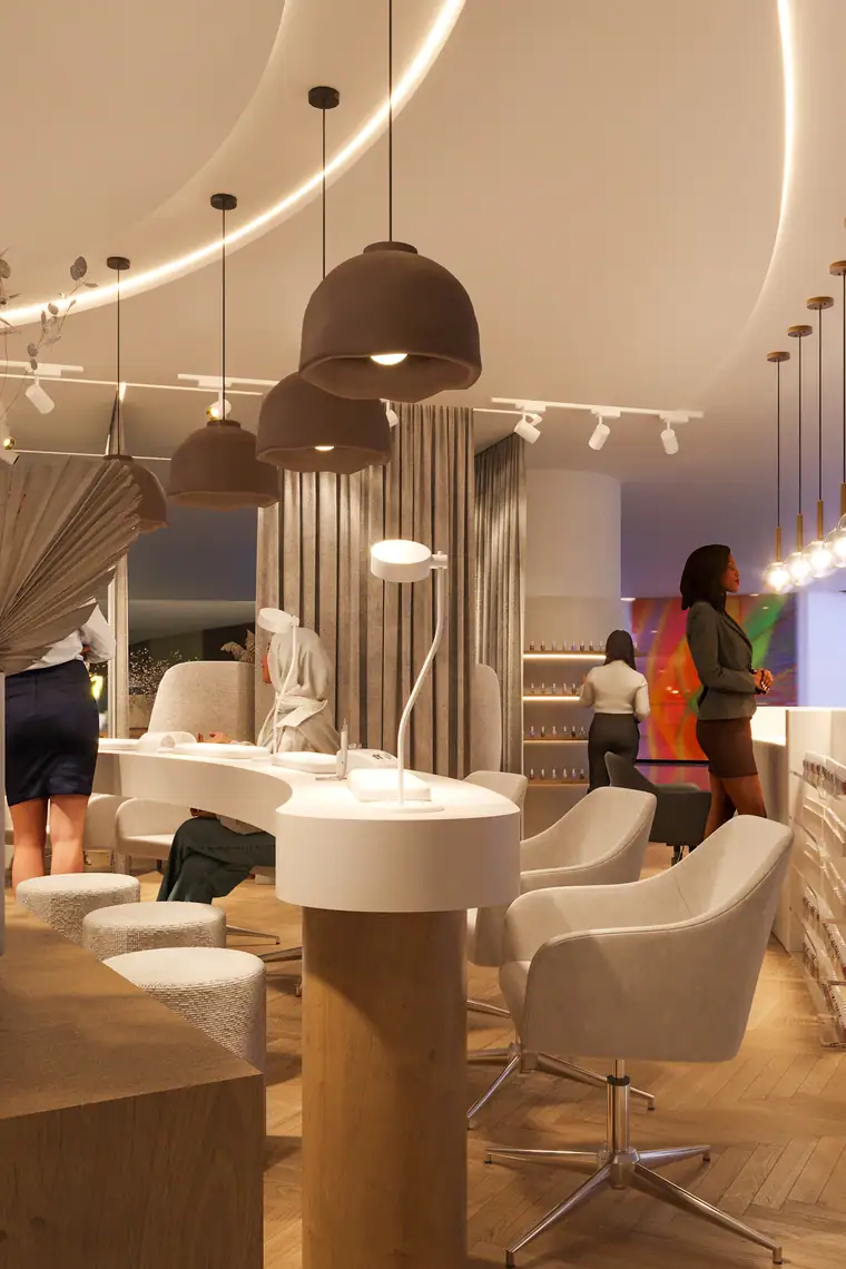 Beauty Kiosk, Al Wahda Mall, retail interior by AGC in Al Wahda Mall, Abu Dhabi, photo 4 of 4
