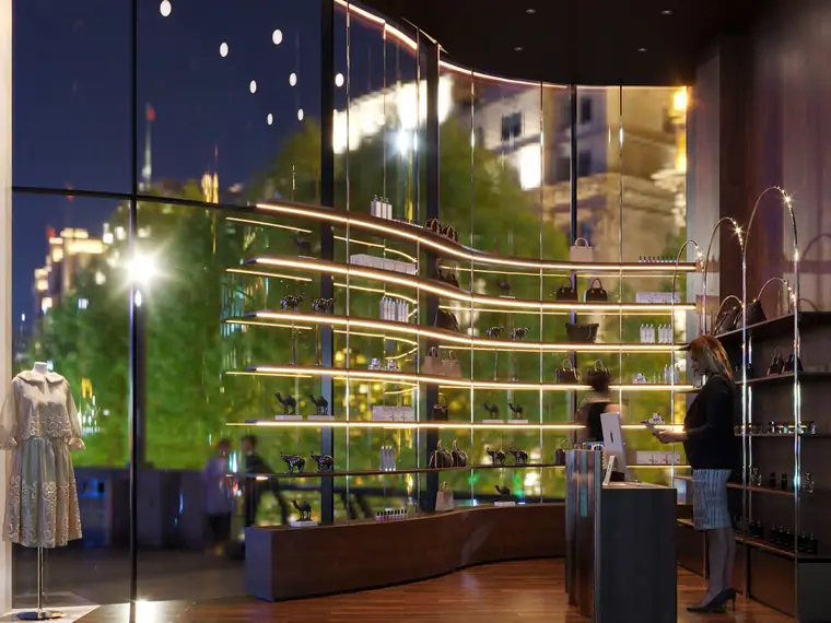 Modest Gift, Hyatt, retail interior by AGC in Abu Dhabi