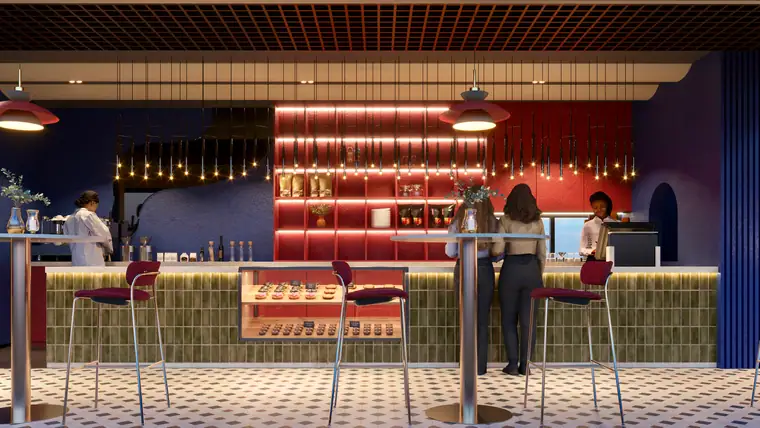 OSK Café, Khalifa City, food & beverage interior by AGC in Khalifa City, Abu Dhabi
