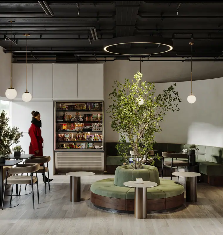 OSK Café, Zayed University, food & beverage interior by AGC in Abu Dhabi, photo 3 of 3