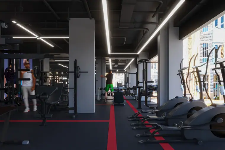 Prime Fitness, fitness & leisure interior by AGC in Abu Dhabi